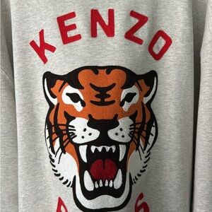 Kenzo Gray Tiger Graphic Sweatshirt